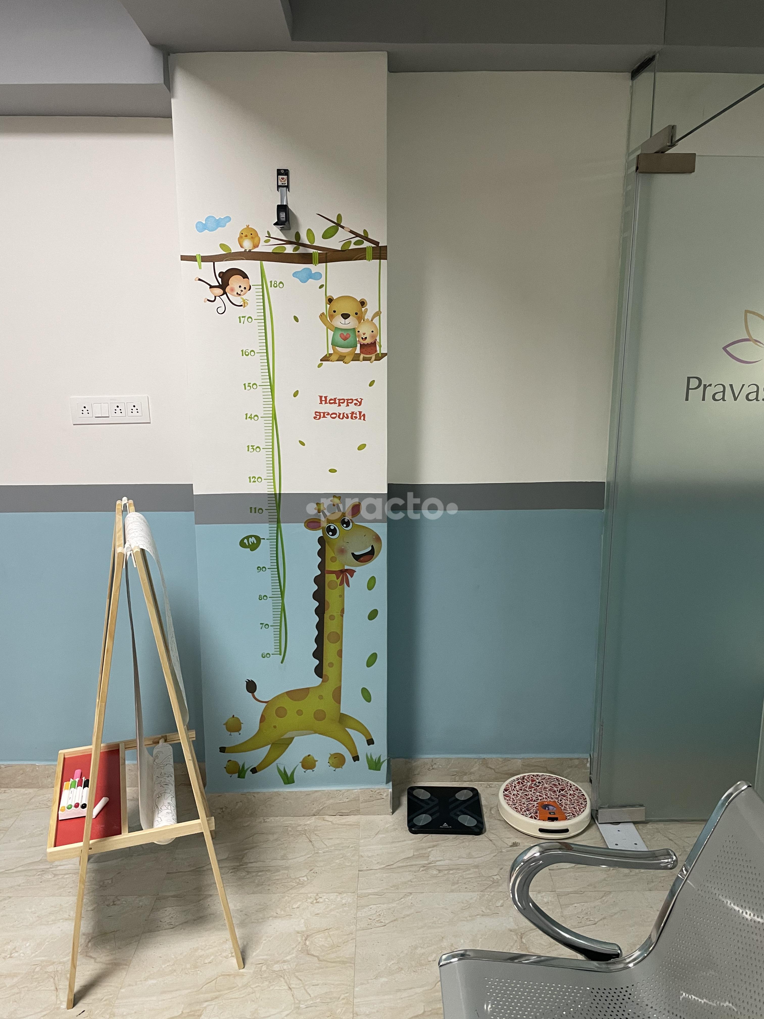 children's height assessment at pravas clinic.